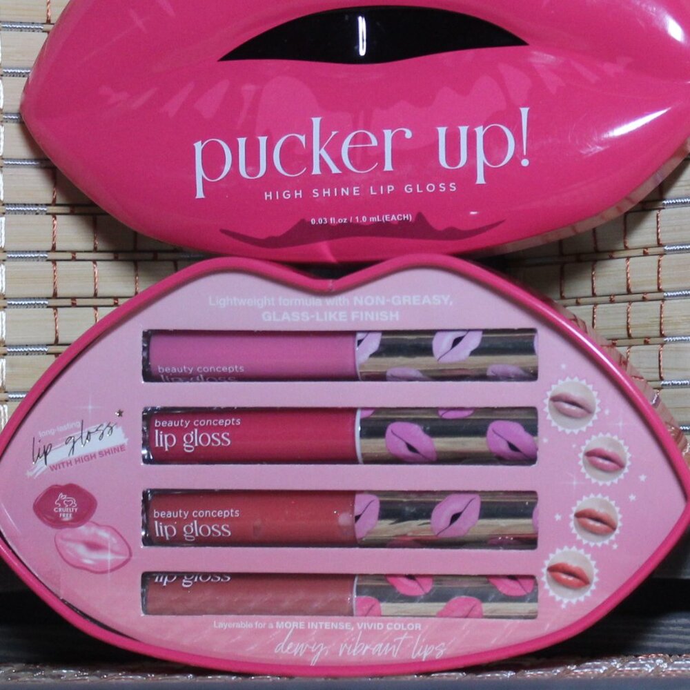 Beauty Concepts Pucker Up High Shine Lip Gloss Set - Picture 3 of 7